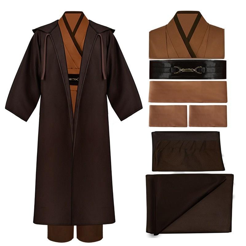 Star Wars Cosplay Costume Jedi Robe Obi-Wan Anakin Skywalker Sith Adult Role Play Outfit Halloween