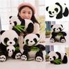 Soft Cloth Toy Kneeling Sitting Stuffed Animals Present Doll Cute Cartoon Pillow Plush Panda