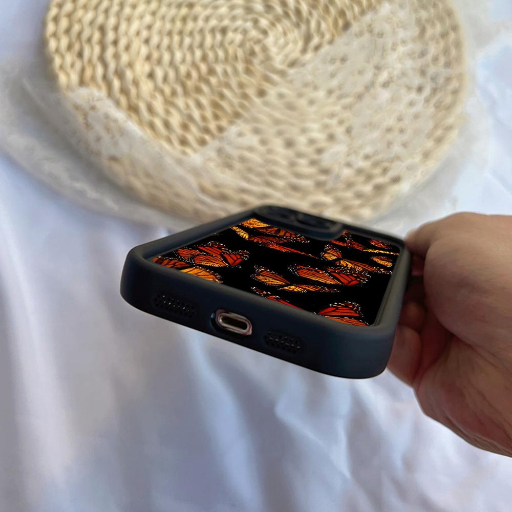 LZ4 Butterfly art design силиконовый чехол для телефона iPhone 11 13 14 15 16 Pro Max 7 8 16 Plus 12 mini XS Max XR противоударный задний чехол