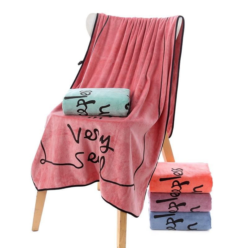 Коралловое бархатное банное полотенце, плотное, мягкое, 70 x 140 см, MIT