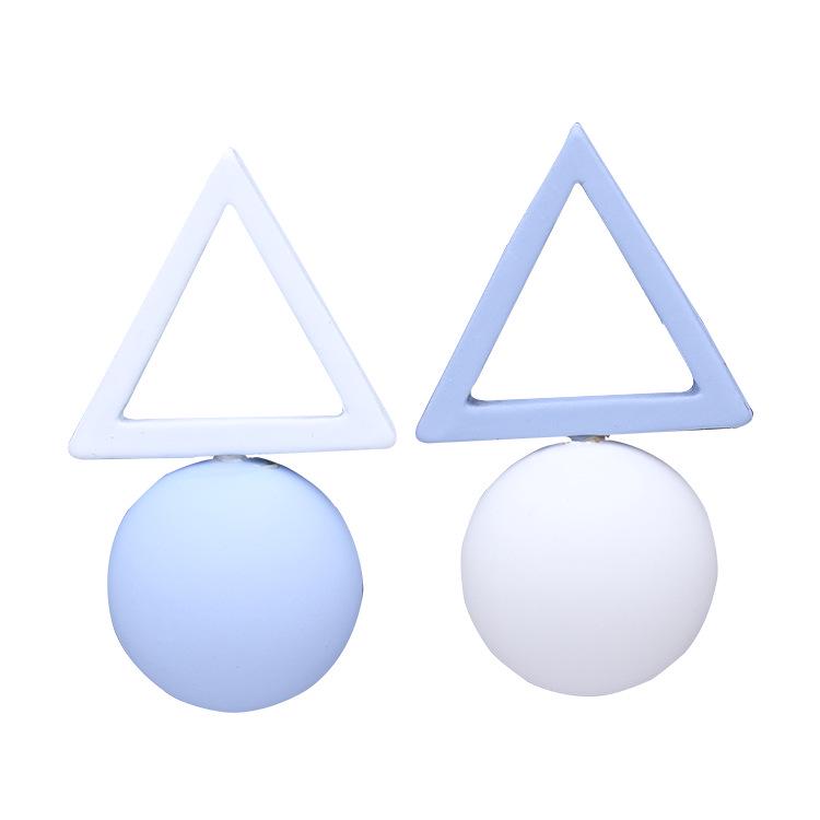 Серьги с геометрическими фигурами