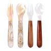 Creative Condiment Scoop Coffee Tableware Caviar Fork Shell Spoon Teaspoon Ice Cream Dessert Spoon