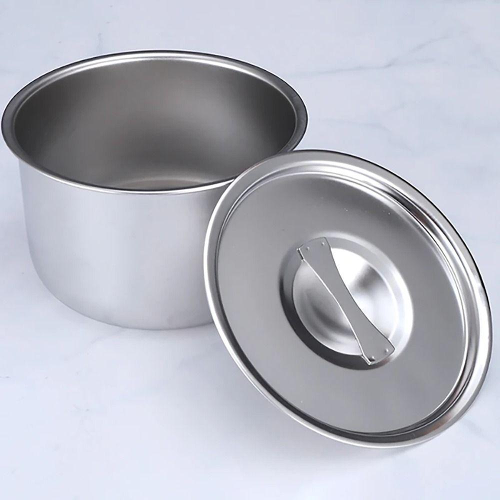 304 Stainless Steel Rice Bowl With Lid Soup Bowl Steamed Rice Bowl Anti-Scalding Child Small Bowl Cuisine Kitchen Tableware