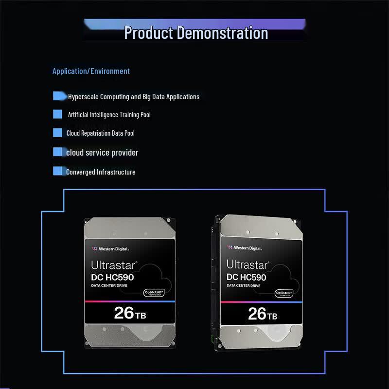 Жесткий диск Western Digital WD Ultrastar 26 ТБ для предприятий, 3,5 дюйма, SATA