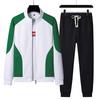 Plus Size Sports Suit Men's Spring Cardigan Sweater Casual Two-piece Set