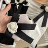 Цветочные Балетные Носки Y2K Блестящие Однотонные Бантики Дышащие Милые Чулки Хлопковые Короткие Носки для Женщин Лето