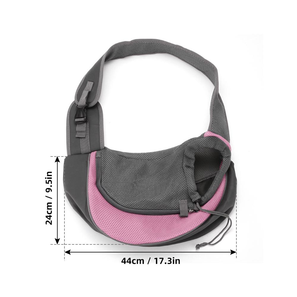 Слинг для собак, дышащая сетчатая дорожная сумка-слинг для собак, кошек, дорожный рюкзак для домашних животных (М до 10 фунтов