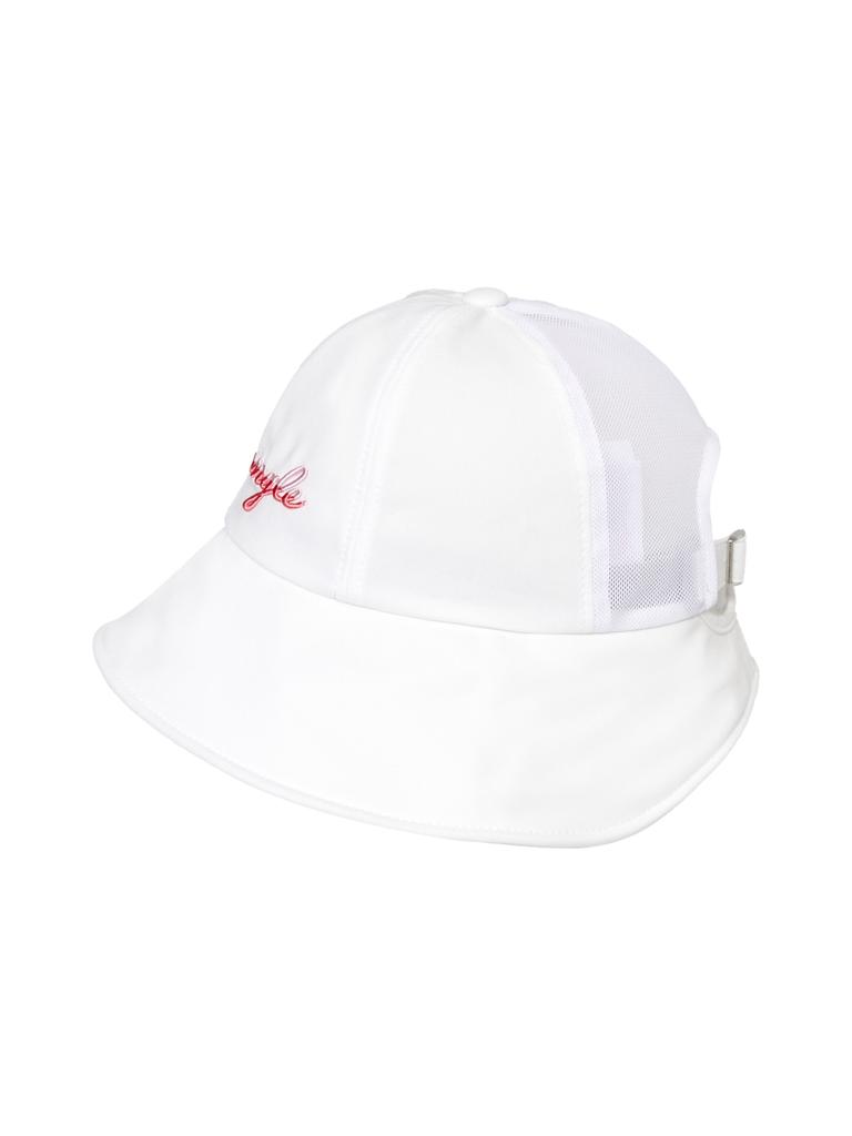 Широкополая сетчатая кепка WIDEANGLE Co Dome_Белая