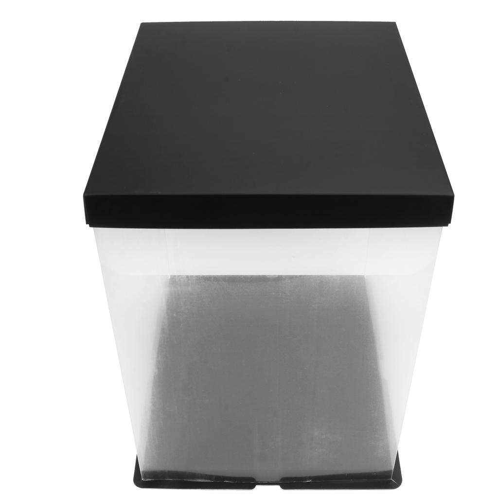 Прозрачная коробка для торта, упаковка для еды на день рождения, квадратный контейнер для хранения, композитная бумага для выпечки