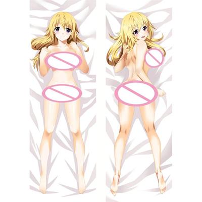 Наволочка с декором в стиле аниме Infinite Stratos Charlotte Dunois Dakimakura Waifu, наволочка с 2-сторонним принтом, обнимающая подушка для тела
