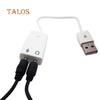 Внешний USB 2.0 3D виртуальный 7.1-канальный адаптер звуковой карты для ПК, настольного компьютера, гаджетов