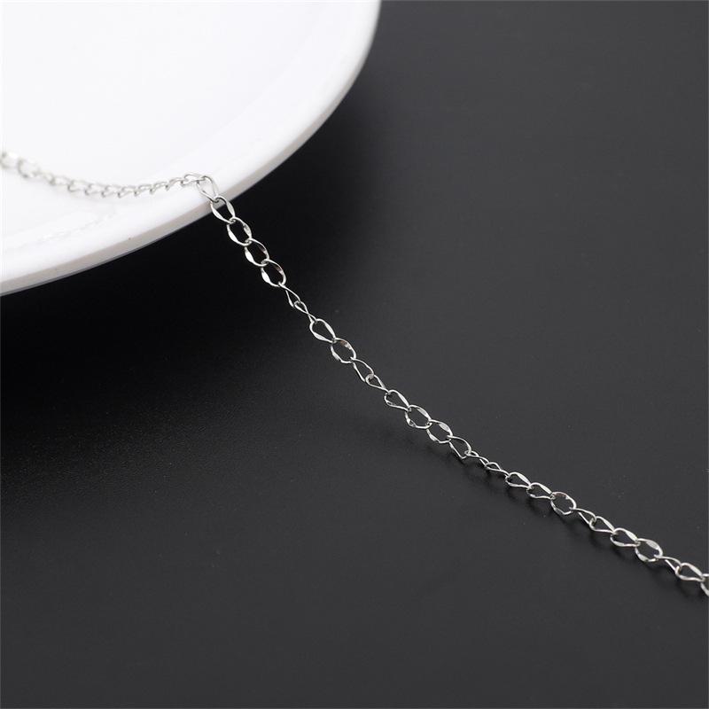 Тонкая цепочка из нержавеющей стали 304 и титановой стали для украшений, брелока, рекламной доски или сумки