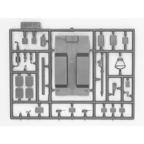 ICM 1/72 Scale Ukraine URAL-43203 Military Box Truck Plastic Model Kit 72709