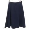 Made In Italy Wool Mimole Length Flare Skirt 38 Navy Women Used