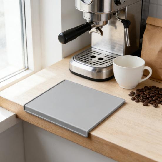 Коврик для темперирования эспрессо Нескользящий силиконовый коврик для темпера кофе Термостойкая подставка для темперирования бариста для столешницы эспрессо-машины