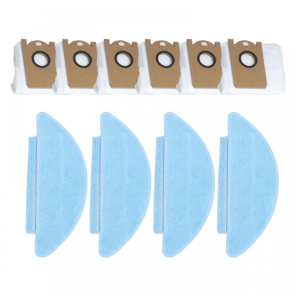 Dust Bags Kit Mop Cloths Kit Robot Vacuum Accessories Easy To Install Components