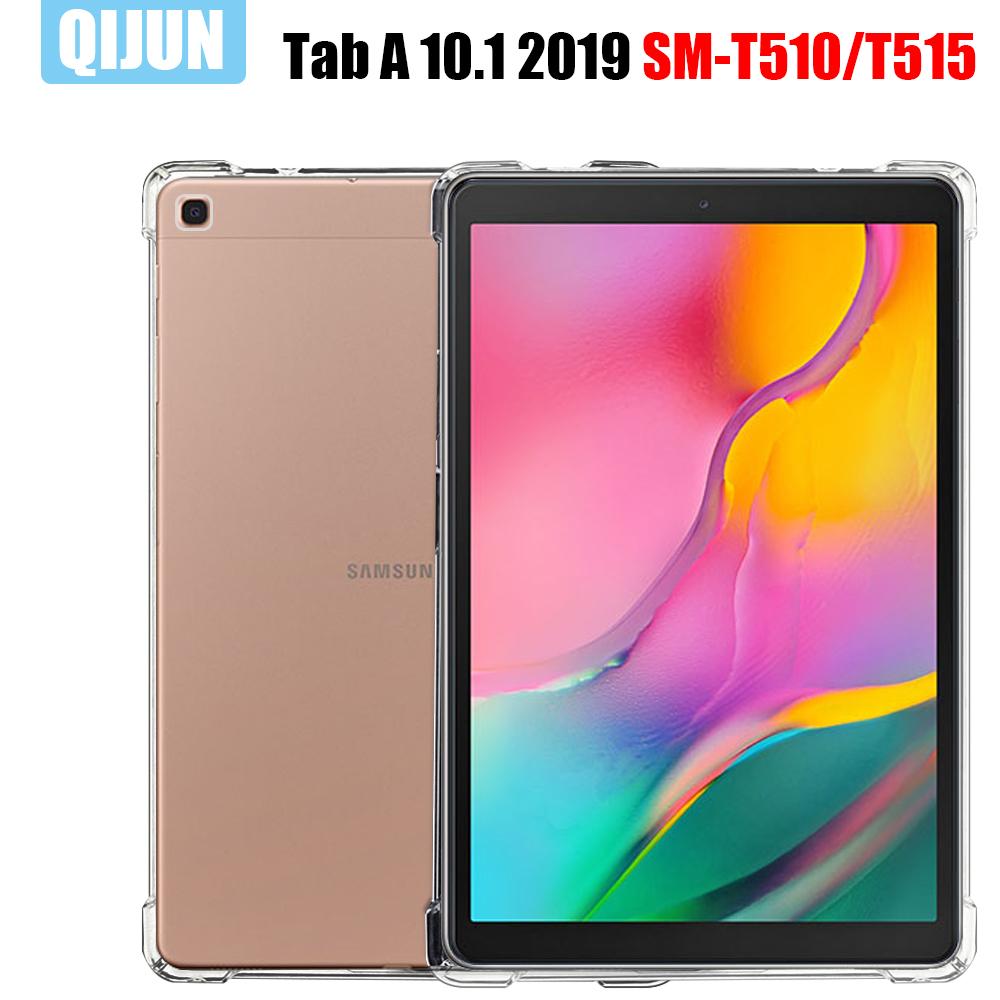 Чехол для планшета Samsung Galaxy Tab A 10,1 '2019, мягкий силиконовый чехол из ТПУ, чехол для подушки безопасности, прозрачный защитный чехол для SM-T510/T515