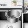 Корзина для слива кухонной раковины из нержавеющей стали, экономящая место, многофункциональная, для дома