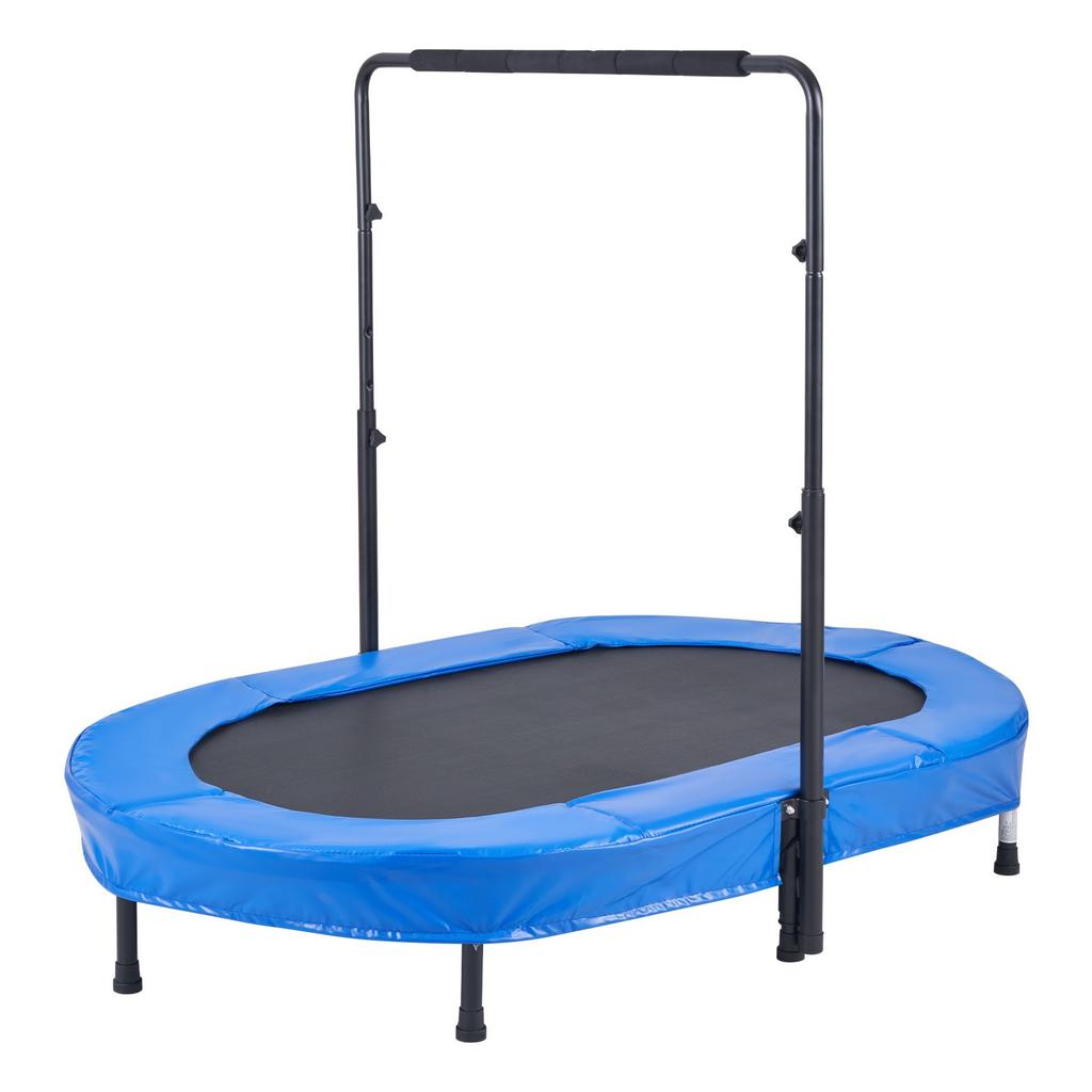 VEVOR Kids Trampoline, 56x36 inch Indoor Outdoor Trampoline, Foldable Mini Trampoline with Handle, Rebounder Trampoline for Toddlers