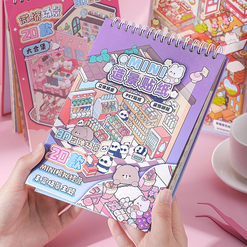 Miniature Stickers: DIY Educational Toy & Journal Decoration for Kids