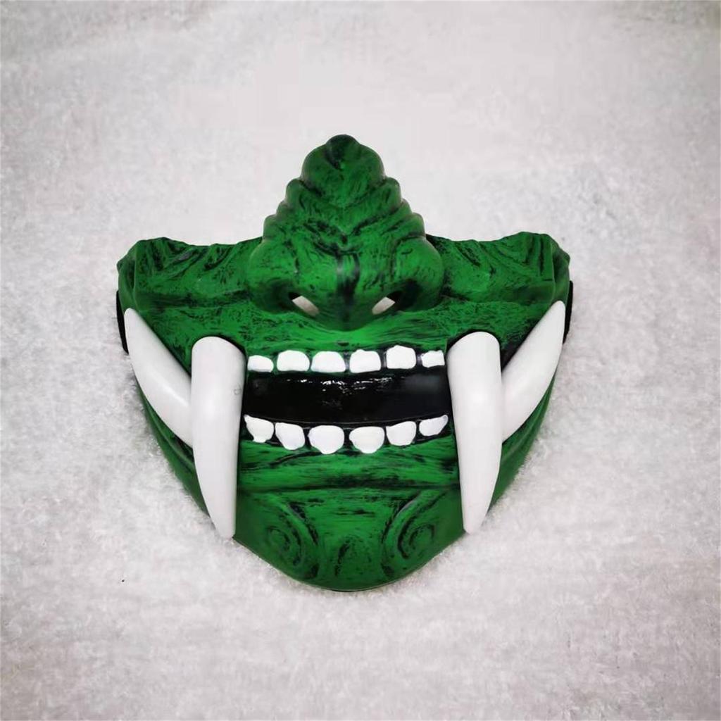 Японская маска Хання Демон Они Сам-урай НО Кабуки Праджня Дьявол Половина маски Косплей