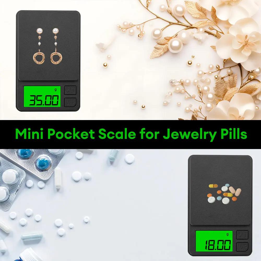 1000 г/0,01 г электронные кухонные весы точные карманные мини ювелирные весы грамм с подсветкой и крышкой калибровка кофейные весы