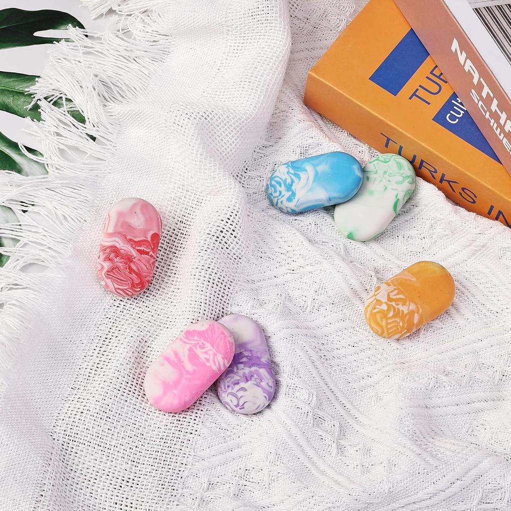 Mr. Pen- Erasers, 24 Pack, Vibrant Colors, Marble Pencil Eraser, Cute Eraser for Kids, Big Erasers for Pencils