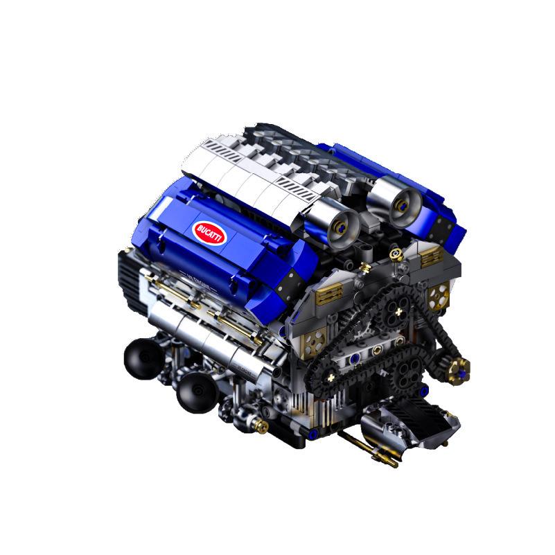 Конструктор T1112 Двигатель V8 Турбо: Совместимо с Lego - Конструктор-суперкар для мальчиков