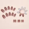 24pcs Cat Eye Shell Fake Nails French Nail Tips Manicure False Nails  DIY