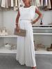 Women's Fashion Sleeveless Top & Pleated Wide-Leg Pants Two-Piece Set