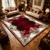 Red Gold European Luxury Carpet Ornate Vintage Living Room Soft Fluffy Large Area Rugs Bedroom Washable Non-slip Store Floor Mat