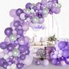 Фиолетовая Арка из Гирлянды из Шаров Набор Украшений для Дома на День Рождения, Свадьбу, Вечеринку, Фиолетовый Набор Шаров, Принадлежности для Вечеринки на День Рождения, Детского Праздника