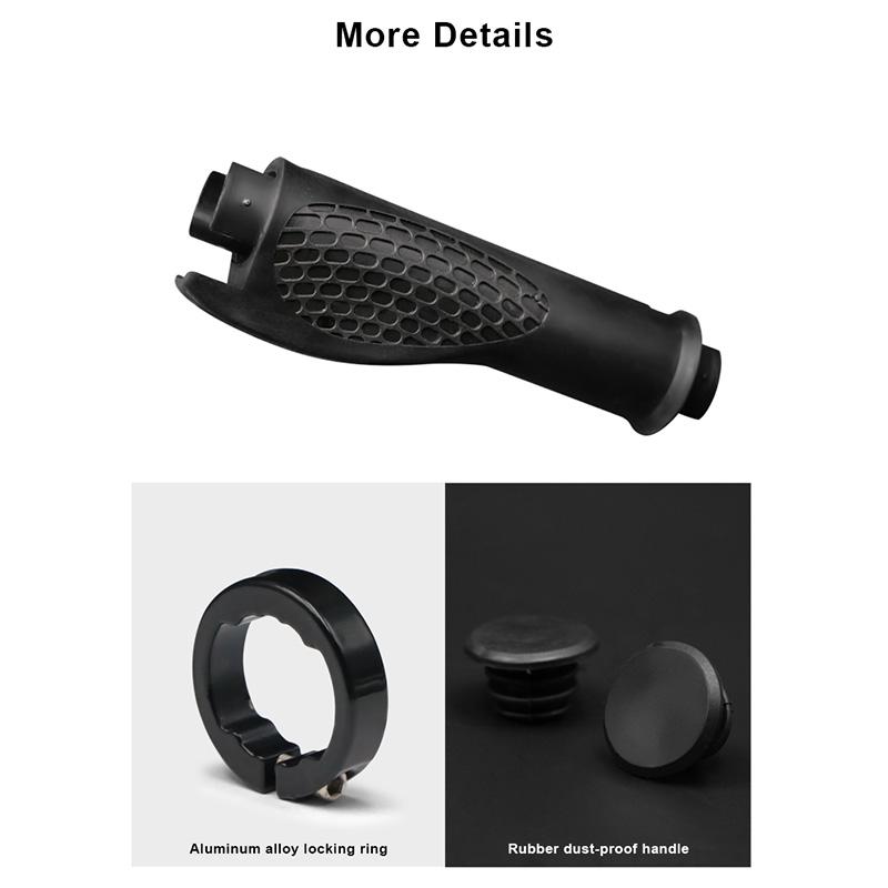 Велосипедные ручки Эргономичные интегрированные ручки для горного велосипеда Двусторонние фиксируемые ручки для руля Нескользящие резиновые велосипедные фиксирующиеся концы Части