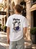 Men's T-shirt, Casual Short-sleeved Crew Neck Top, Suitable for Exercise, Travel and Everyday Relaxation.