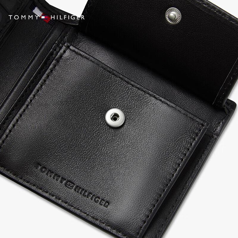 Tommy Hilfiger Мужской кожаный кошелек двойного сложения