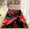 Red Futuristic Mecha Design suitable as a non-slip mat for the living room or bedroom sofa