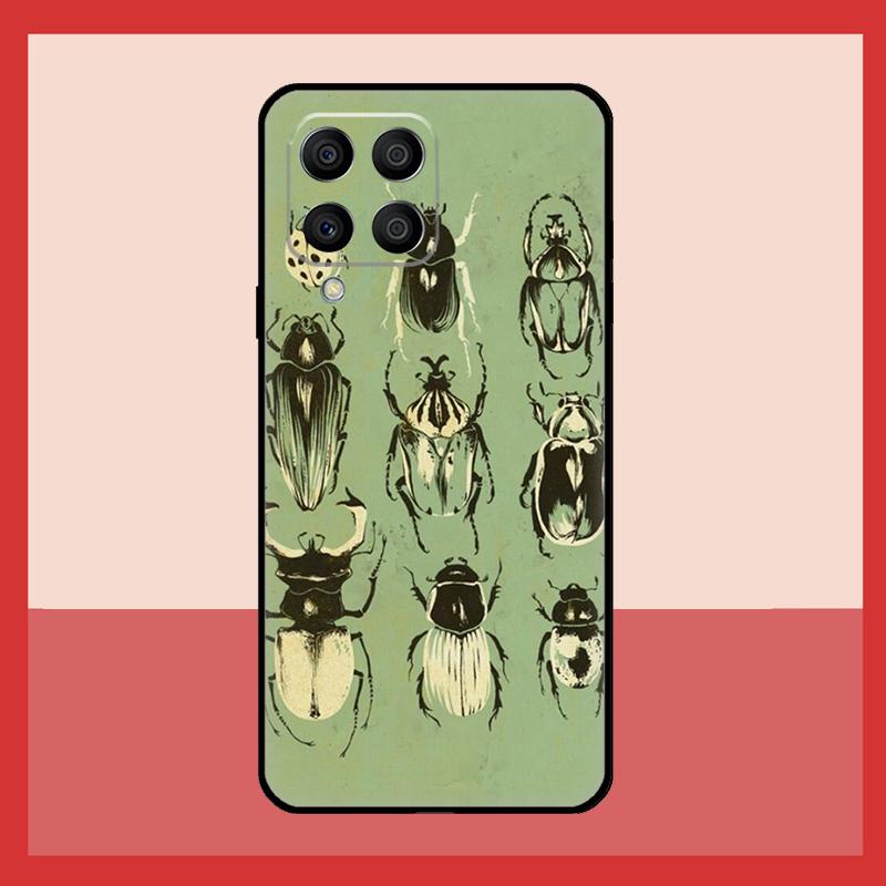 Кейс с жуками и насекомыми для Samsung Galaxy M52 M32 M53 M16 M11 M21 M31 M35 M12 M13 M14 M15 M36 M56 M55 M34 M54
