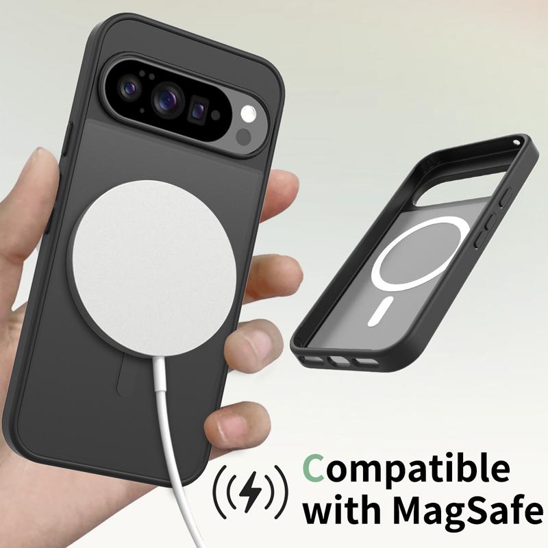 Чехол для Google Pixel 10 10 Pro XL Матовый ПК+ТПУ Защита от отпечатков пальцев Гладкий на ощупь Полупрозрачная крышка для Pixel10 Pro