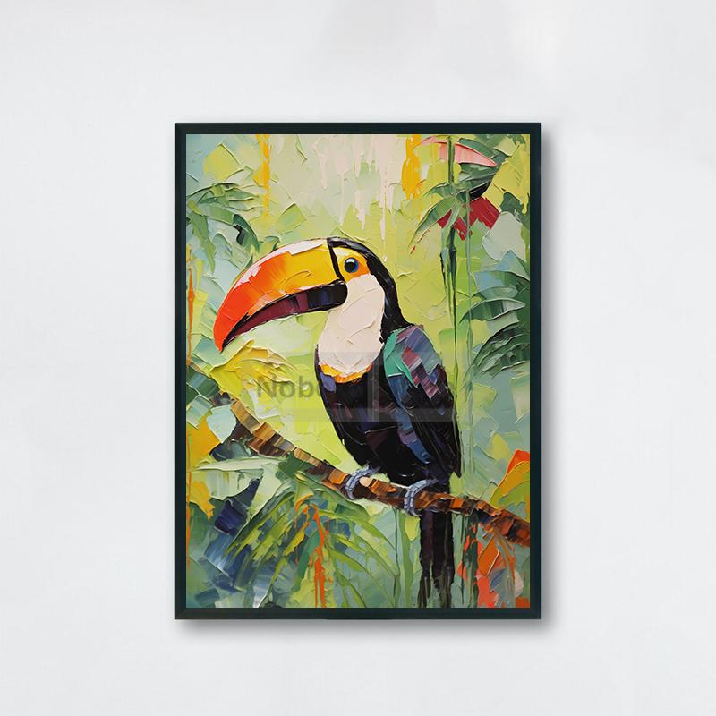 Милые детские плакаты с животными Милые принты с дикой природой Картина маслом на холсте Лесные настенные художественные картины Украшения для детской комнаты