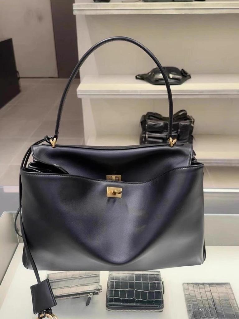 Новая 2024 года Женская сумка через плечо Родео B-бренда из натуральной кожи - Повседневная дорожная сумка-тоут Келли