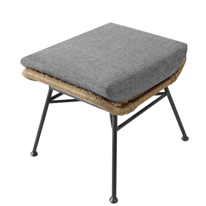 Nordic Leisure Lazy Sofa Outdoor Balcony Table and Chair Combination Rattan Chair Tea Table Back Chair