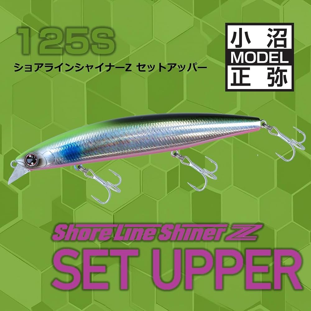 Daiwa Shoreline Shiner Z Set Upper 125S Gold Rainbow Fishing Lure