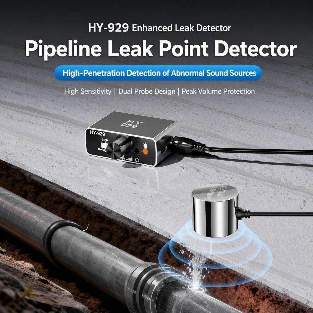 Sound Collector Pipe Leak Detector Dual Probe Leak Detection Tool  For Wall Water Pipeline