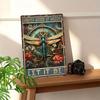 Iron Art Painting,Metal Tin Sign Dragonfly Wall Decor Funny Whisper Words Of Wisdom Let It Be Dragonfly Metal Sign