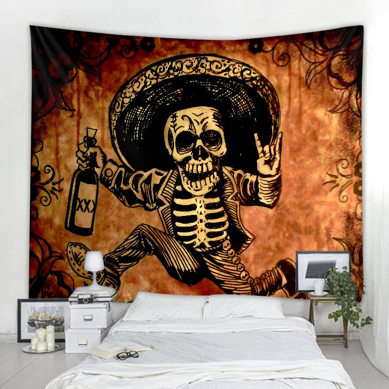 Тыква Хэллоуин вечерние украшения гобелен Мандала Бохо гобелен арт-деко одеяло занавеска висит дома спальня