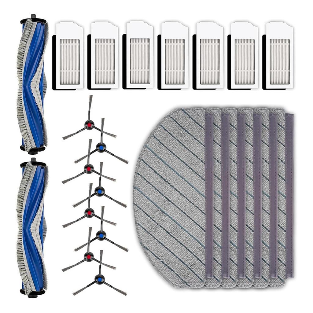 2026+ For N20 Plus/ N20 Robotic Vacuum Cleaner Roller Brush Side Brushes HEPA Filters Mop Pads Set