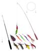 ChengshiYu Cat Cat Feather Pet Cat Novelty Cat Extendable Fishing Natural Feather Rod Pet Indoor Game Fun Cat Play with Cat Toys, Teaser, Toy,