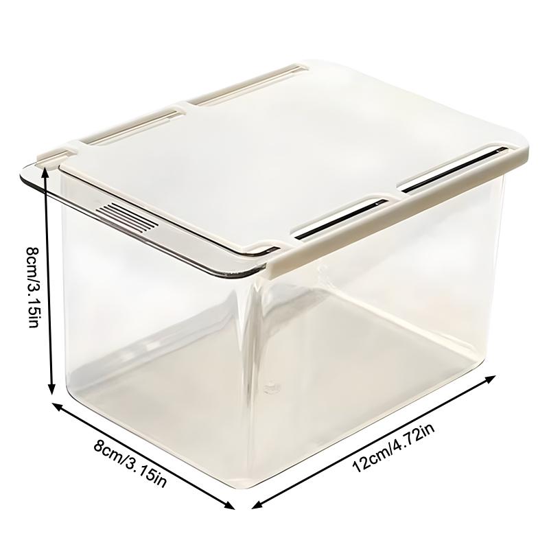 Drawer Style Storage Box Under The Mirror Cabinet Transparent Bathroom Cotton Stick Makeup Cotton Bathroom Pull-Out Storage