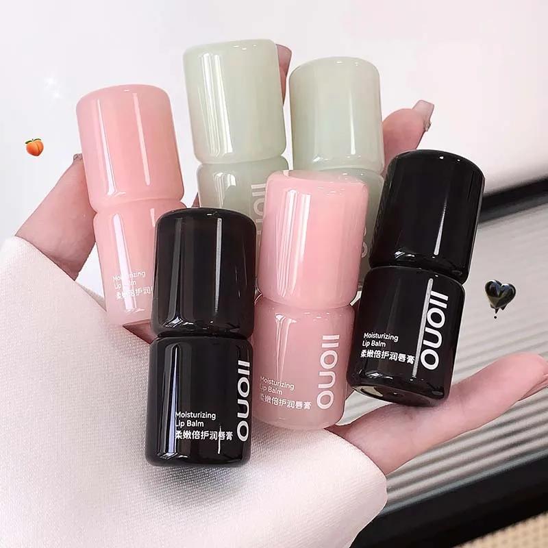 1Pc Peach Moisturizing Lip Balm Colorless Hydrating Lips Mask Stick Reduce Lip Lines Lip Care Transparent Change Lipstick