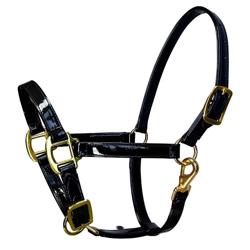 Smell Frees Equestrians Horse Headstall Bridle With Golden Buckles Smooth Soft Leather Surfaces For Effortless Cleaning